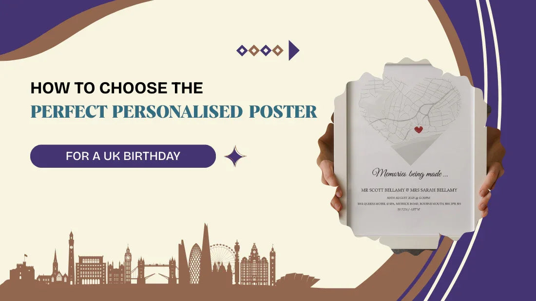 How to Choose the Perfect Personalised Poster for a UK Birthday
